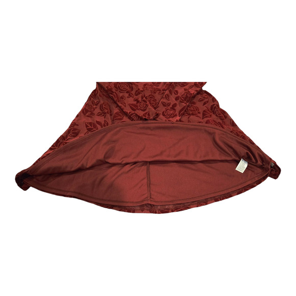 NWT Wild Fable Red Cowl Neck Long Sleeve A-Line Dress - Picture 4 of 6